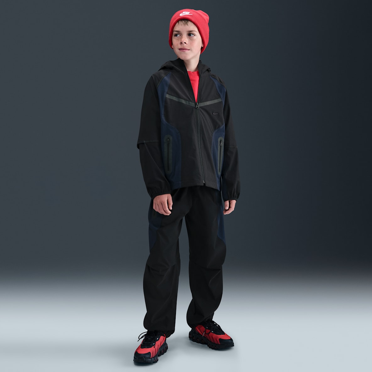 NIKE ナイキ テック フリース ジュニア パーカー パンツ 上下セット 光る NIKE ナイキ テック フリース ジュニア パーカー パンツ 上下